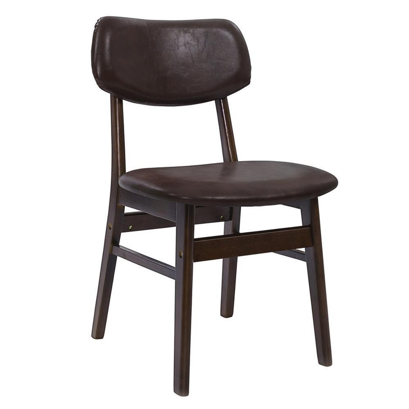 2 x Artiss Dining Chairs Retro Replica Kitchen Cafe Wood Chair Fabric Pad Brown Payday Deals
