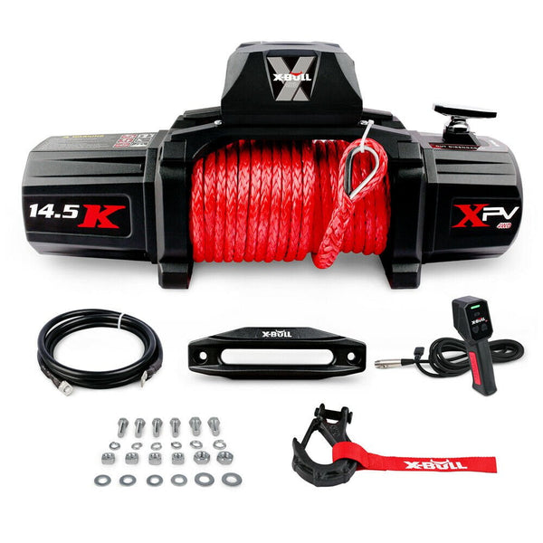 X-BULL Electric Winch 12V Synthetic Rope Wireless 14500LB Remote 4X4 4 –  Payday Deals