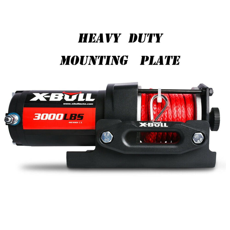 X-BULL Electric Winch 12V Wireless 3000lbs/1360kg Synthetic Rope BOAT ATV 4WD Payday Deals