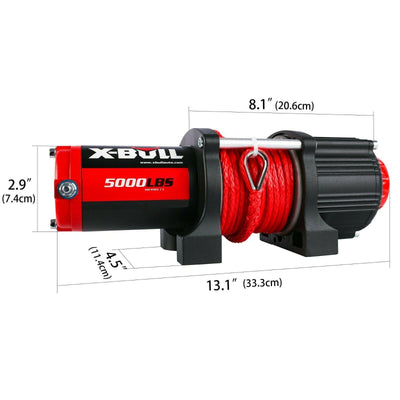 X-BULL Electric Winch 5000LBS 12V 15.2M Synthetic Rope Wireless ATV UTV 4WD Boat Payday Deals