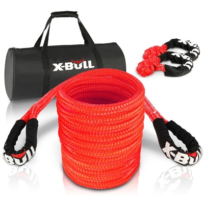 X-BULL Kinetic Rope 25mm x 9m Snatch Strap Recovery Kit Dyneema Tow Winch Payday Deals