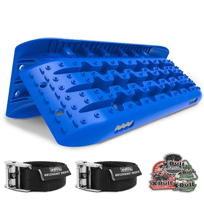 X-BULL KIT1 Recovery track Board Traction Sand trucks strap mounting 4x4 Sand Snow Car BLUE Payday Deals