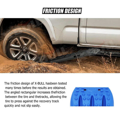 X-BULL Recovery tracks kit Boards 4WD strap mounting 4x4 Sand Snow Car qrange GEN3.0 6pcs blue Payday Deals