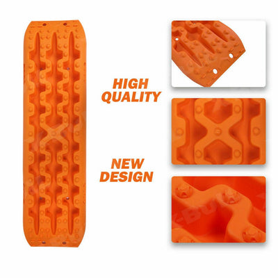 X-BULL Recovery tracks Sand 2 Pairs 4PC10T 4WD Sand / Snow / Mud Off-road Gen 3.0 - Orange Payday Deals
