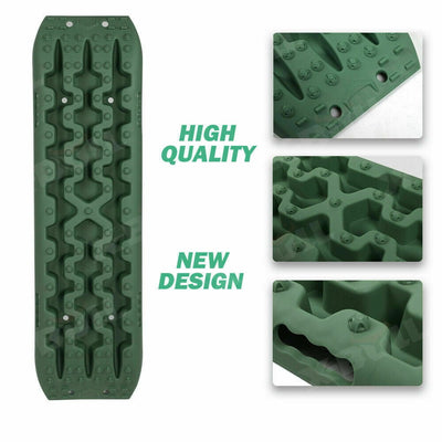 X-BULL Recovery tracks / Sand tracks / Mud tracks / Off Road 4WD 4x4 Car 2 Pairs Gen 3.0 - Olive Payday Deals