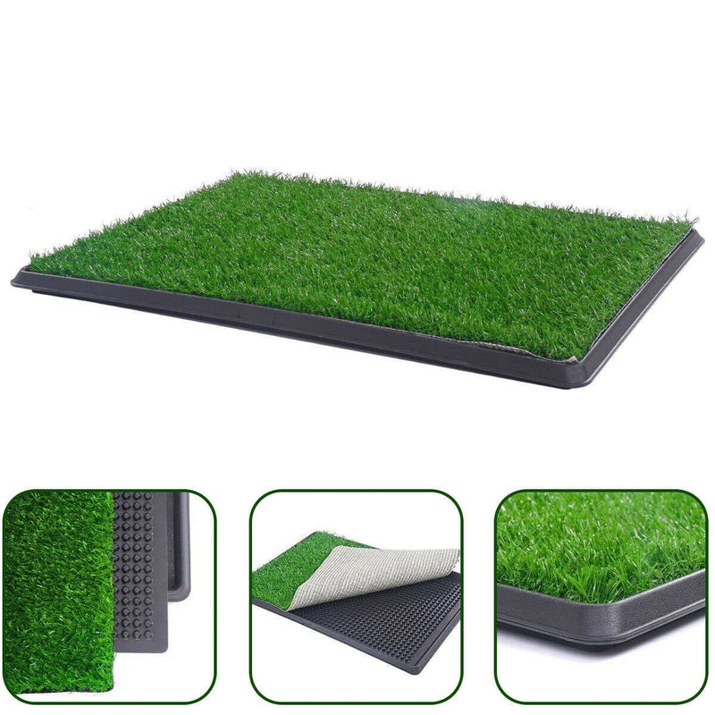 XL Indoor Dog Puppy Toilet Grass Training Mat Loo Pad Potty W 3 Grass Payday Deals