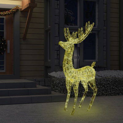 XXL Acrylic Christmas Reindeer 250 LED 180 cm Warm White Payday Deals