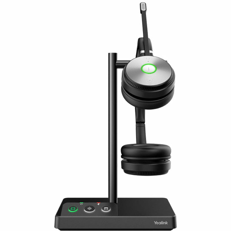 YEALINK WH62 Dual UC TEAMS DECT Wirelss Headset, Busylight On Headset, Leather Ear Cushions Payday Deals