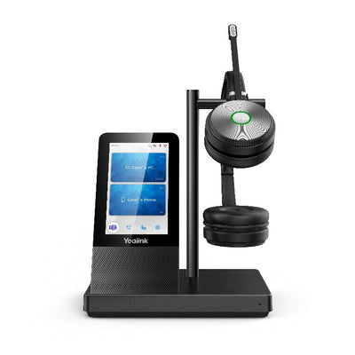 YEALINK WH66 Dual UC DECT Wirelss Headset With Touch Screen, Busylight On Headset, Leather Ear Cushions Payday Deals