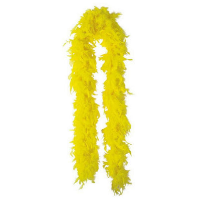 Yellow Feather Boa Costume Accessory