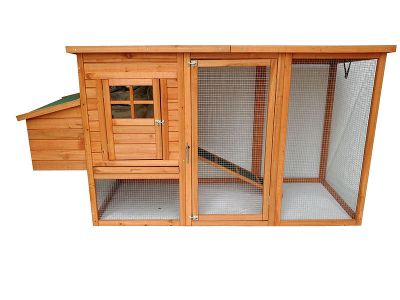 YES4PETS Large Chicken Coop Rabbit Hutch Ferret Cat Guinea Pig Cage Hen Chook House With Open Roof Payday Deals