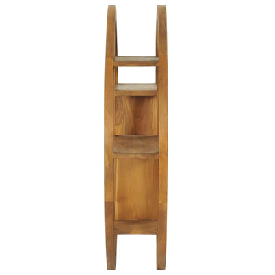 Yin Yang Wall Shelf 80x17.5x80 cm Solid Wood Teak Payday Deals