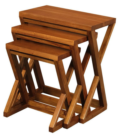 Z Style Nest of Table (Light Pecan) Payday Deals