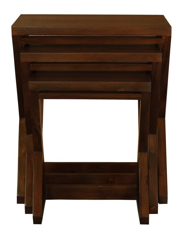 Z Style Nest of Table (Mahogany) Payday Deals