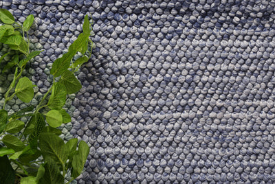 Zayna Loopy Blue Wool Blend Rug 160x230cm Payday Deals