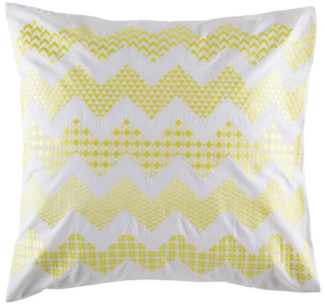 Zig Zag Citrus Cushion by Kas Payday Deals