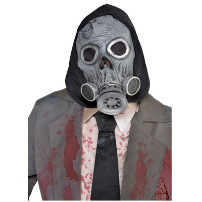 Zombie Hooded Gas Mask Halloween Costume Accessory