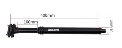 ZOOM SPD-801N Adjustable Height via Thumb Remote Lever - Internal Cable 30.9 Diameter 100mm Travel Mountain Bike Dropper Payday Deals